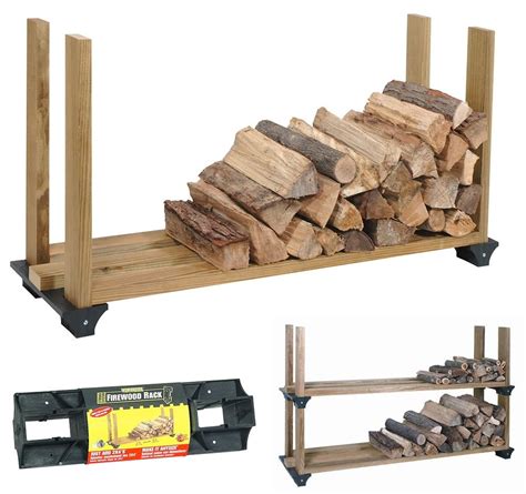 metal wood rack brackets|best firewood rack brackets.